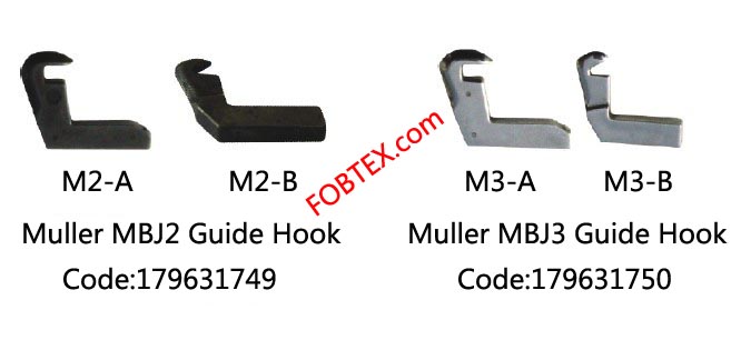 MULLER MBJ2 MBJ3 RAPIER TAPE GUIDE HOOK 179631749 179631750